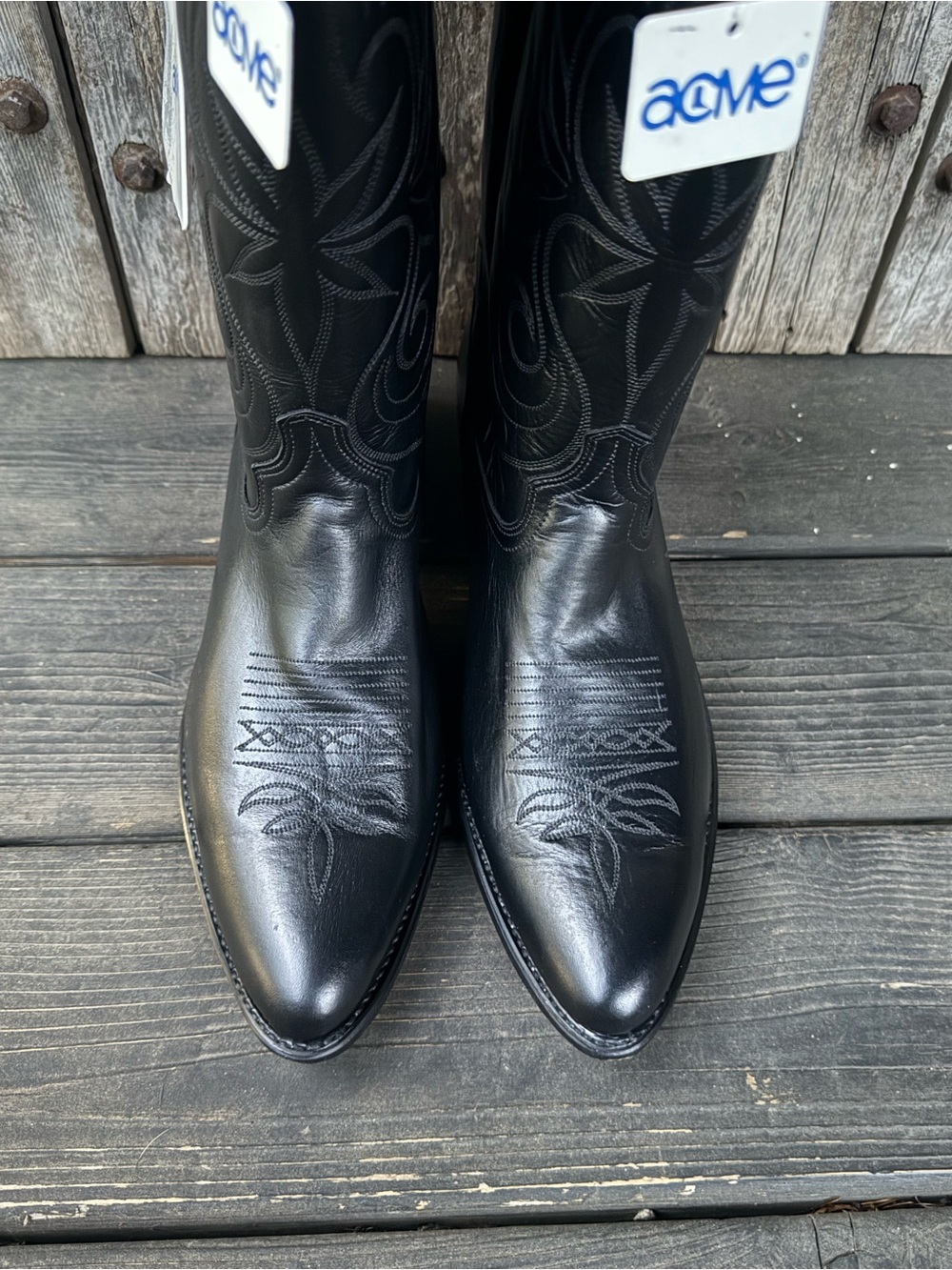 Vintage Men's Acme Cowboy Boots. Unworn with Original Tags! - Picture 3 of 8